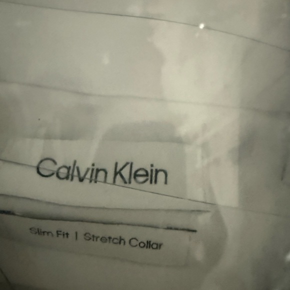 Nwt Calvin Klein Men's Crisp White Dress Shirt size m - Picture 2 of 4